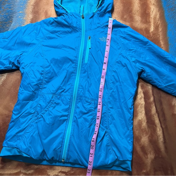 North Face Reversible Windstopper Fleece Hooded Jacket Blue - Picture 7 of 12